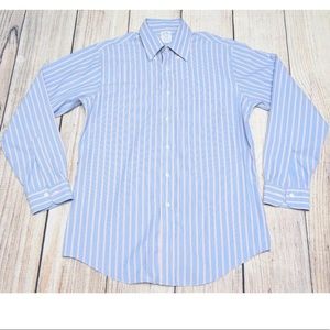 Brooks Brothers Regent Non-Iron Blue Stripe Shirt